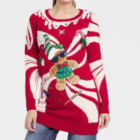 holiday graphic sweater